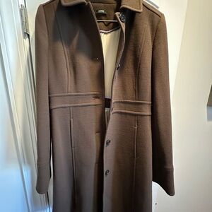 Lauren Chocolate Wool Overcoat